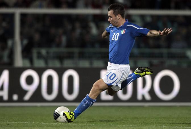 Cassano in Nazionale ad Euro2012. Reuters